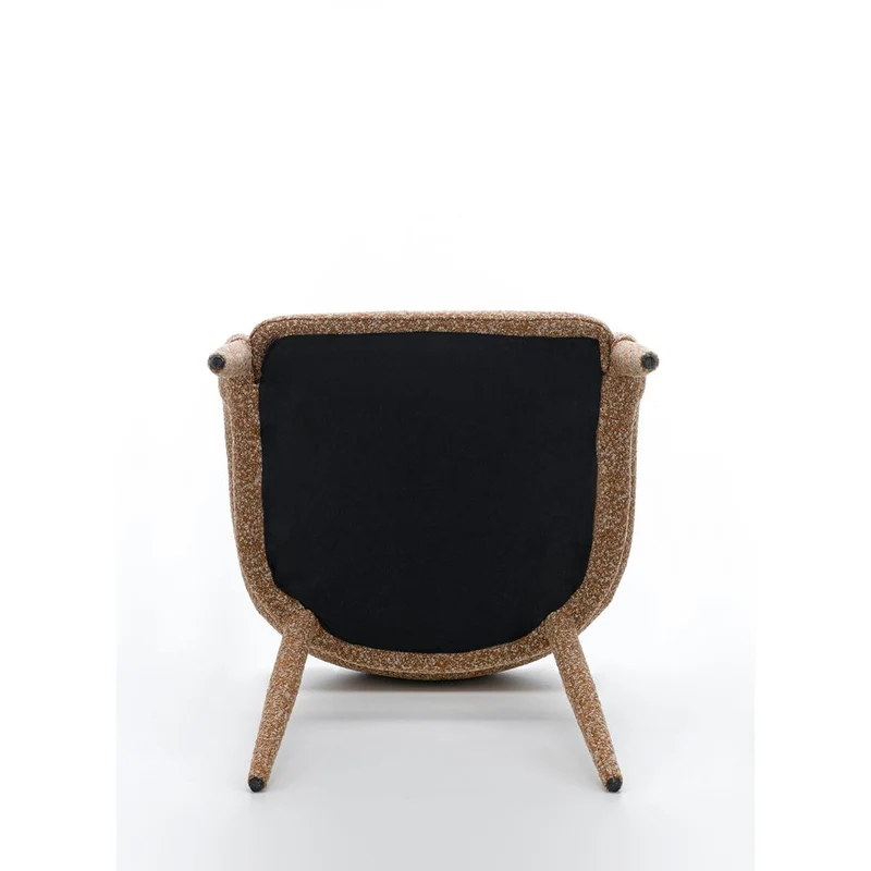 Chaise repas full bouclette Caramel