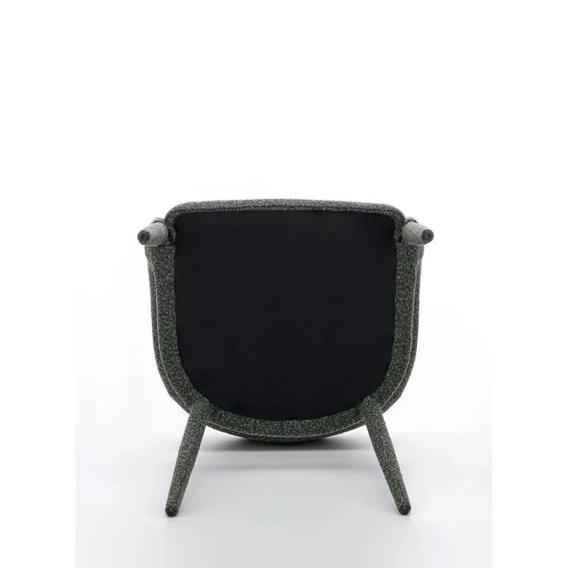 Chaise repas full bouclette vert