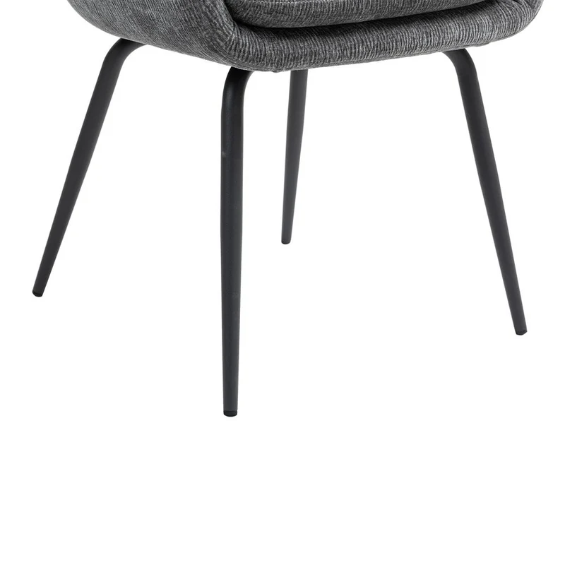 Chaise accoudoirs gris foncé