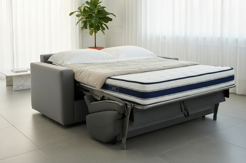 Canapé convertible gris rapido - Reverso