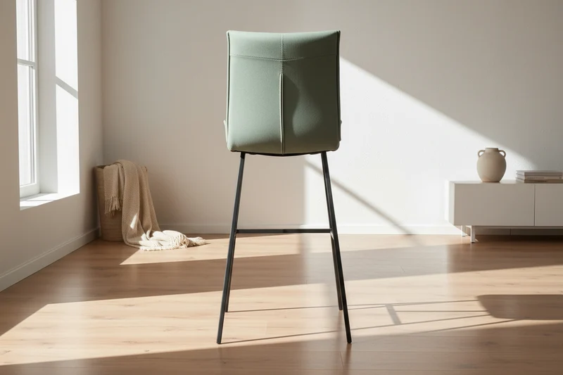 Lot de 2 chaises de bar verte - Veronica