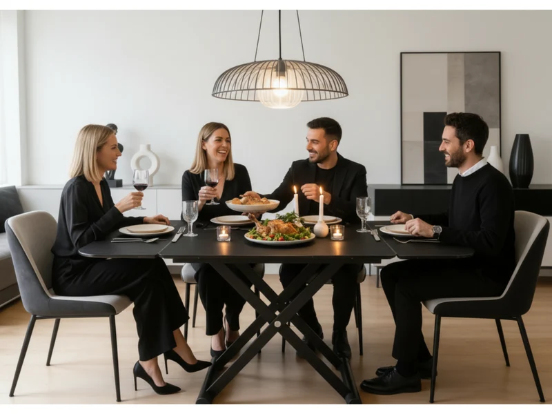 Table basse relevable extensible céramique - Enora