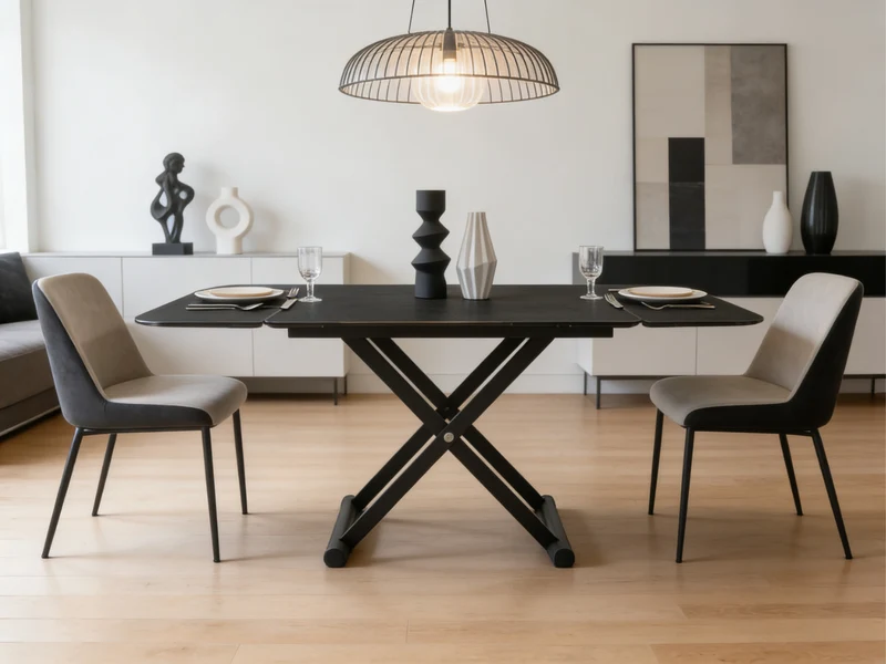 Table basse relevable extensible céramique - Enora