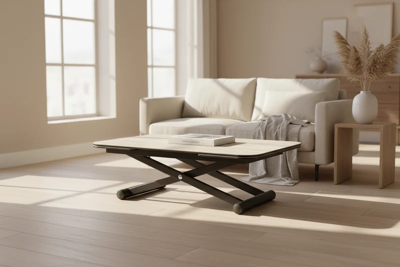 Table basse relevable extensible céramique - Enora