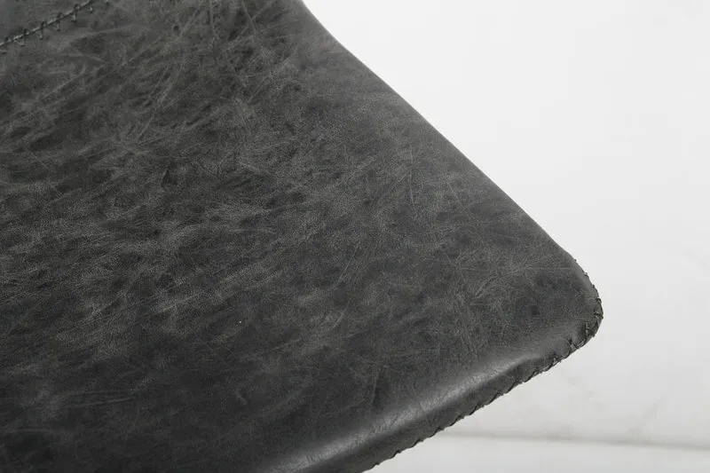 Chaise de bar simili cuir noir - Ozany