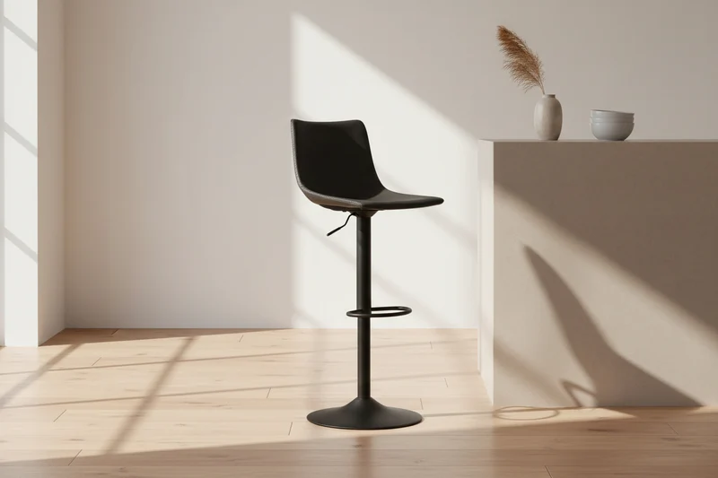 Tabourets de bar design noir - Ray