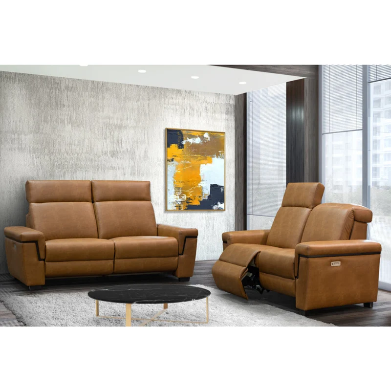 Sofa condo inclinable motorisé en tissu - Bellucci Wood