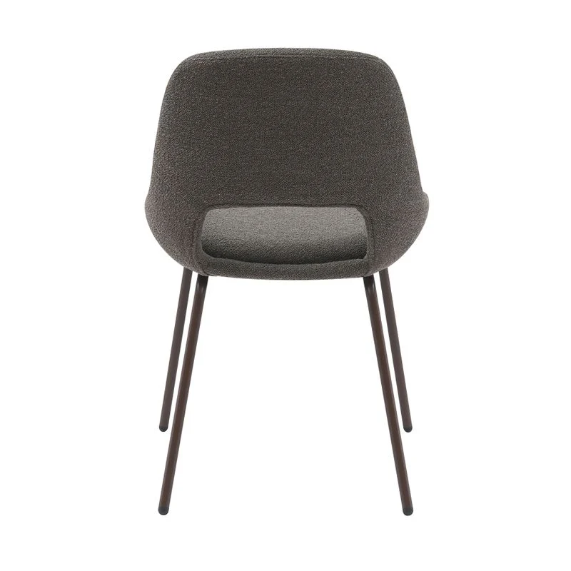 Chaise repas tissu marron