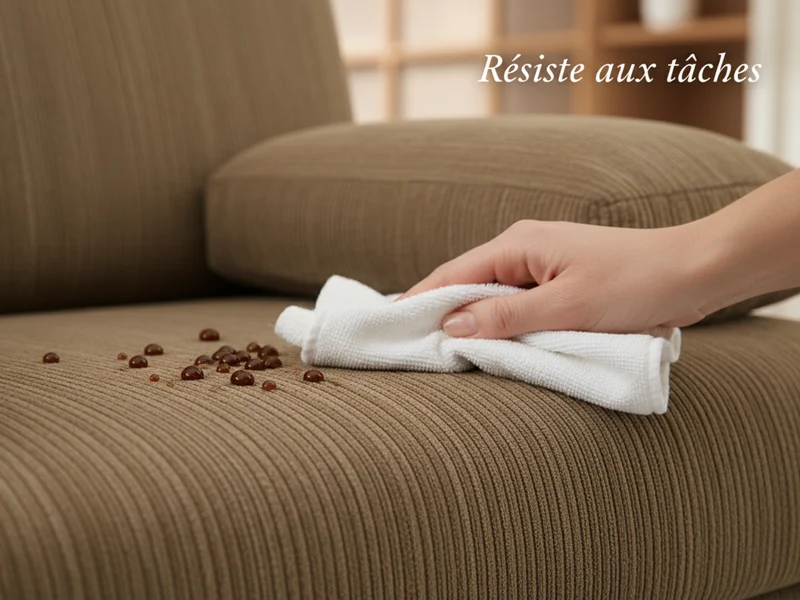 Fauteuil convertible tissu marron taupe - Taha
