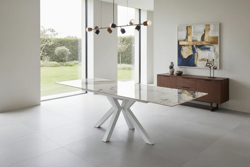 Table extensible céramique 2 rallonges - Stan