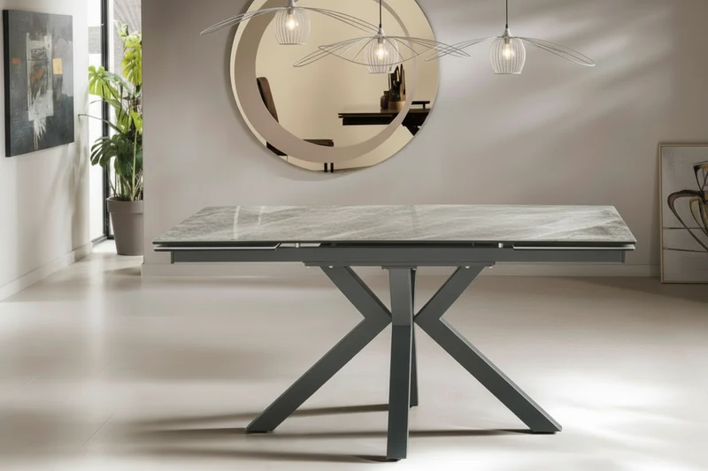 Table extensible céramique 2 rallonges - Stan