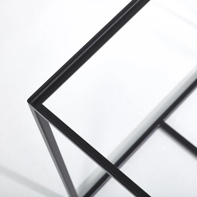 Console d'entrée en verre teinté - Mia