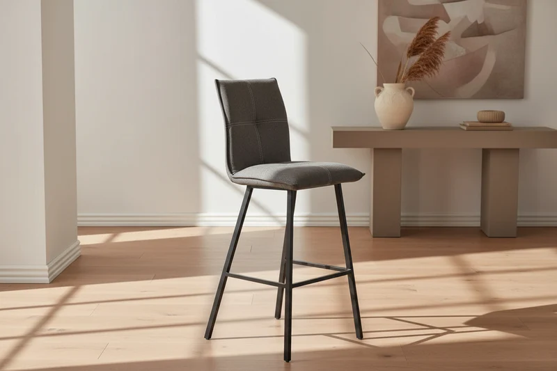 Lot de 2 chaises haute grise - Veronica