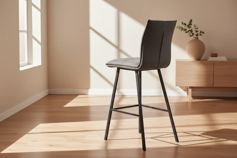 Lot de 2 chaises haute grise - Veronica