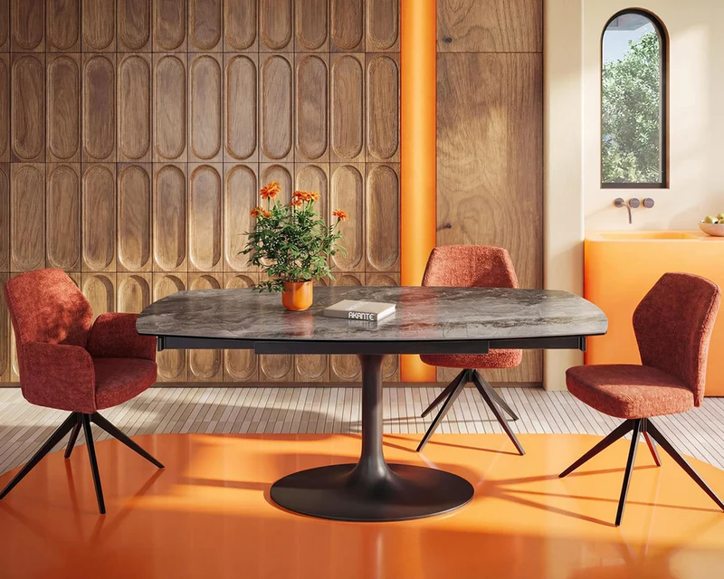 Table extensible céramique rotative - Corcovado Akante