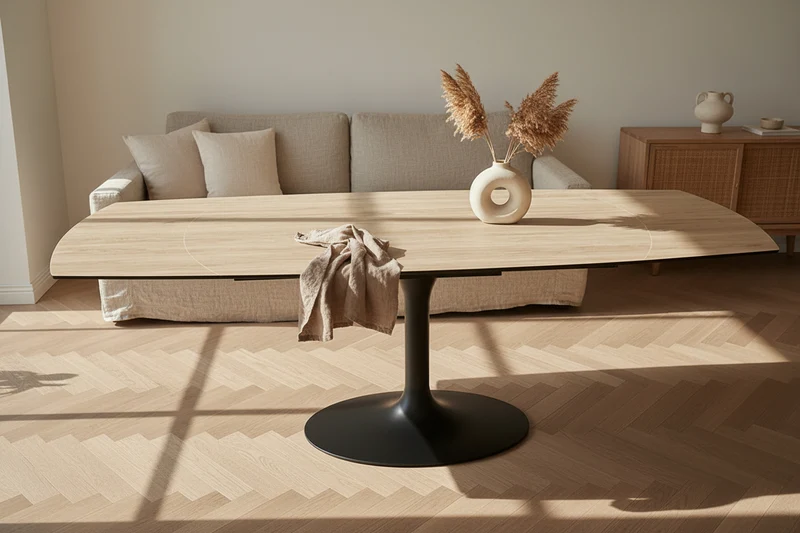 Table extensible céramique rotative - Corcovado Akante