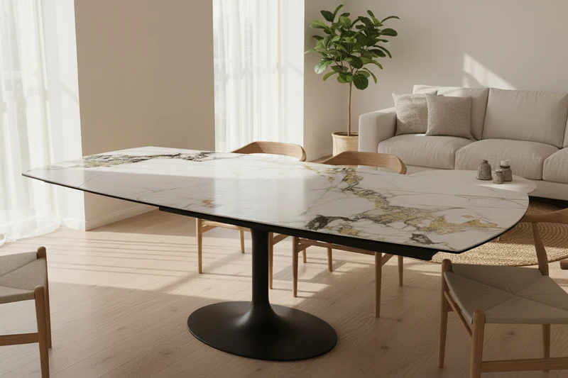 Table extensible céramique rotative - Corcovado Akante
