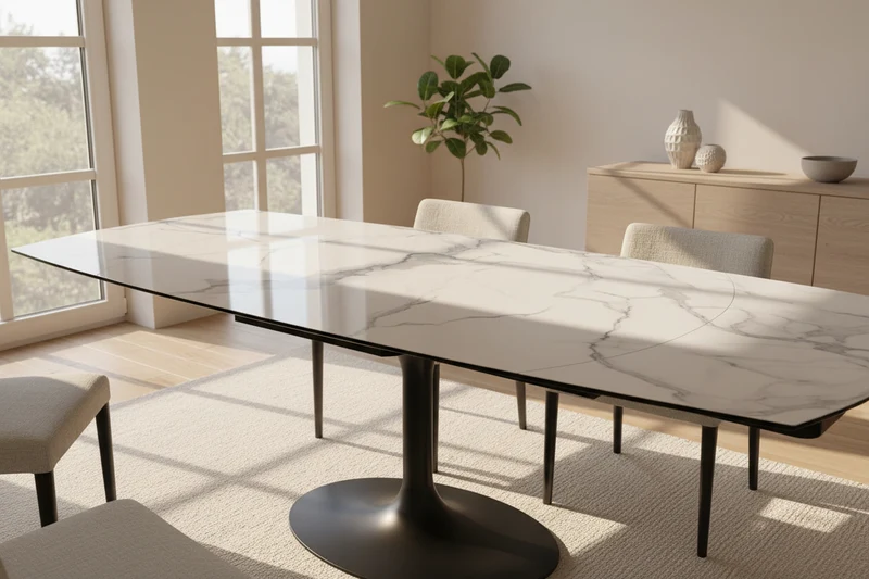 Table extensible céramique rotative - Corcovado Akante