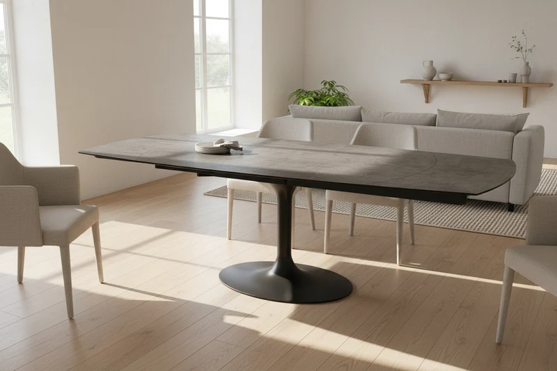 Table extensible céramique rotative - Corcovado Akante