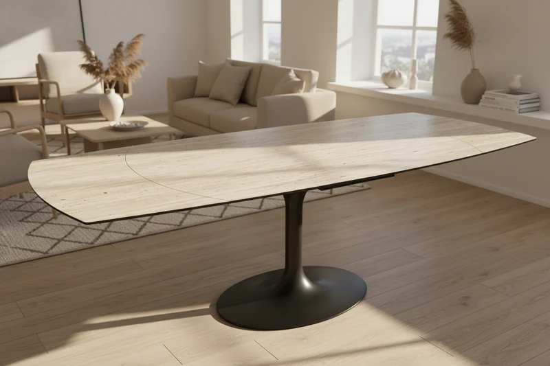 Table extensible céramique rotative - Corcovado Akante