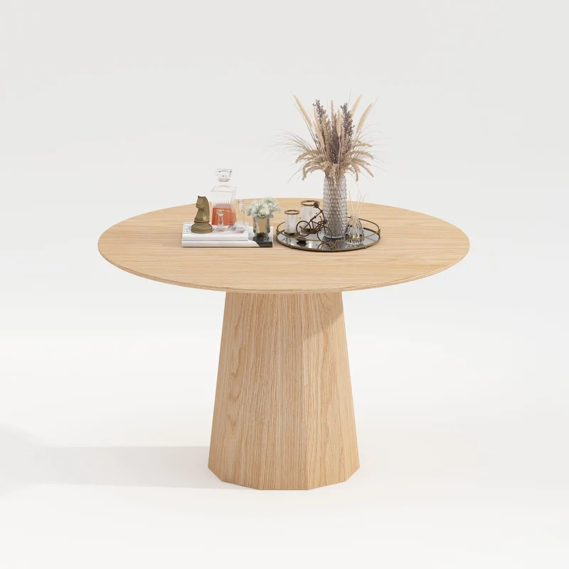 Table repas placage chêne naturel