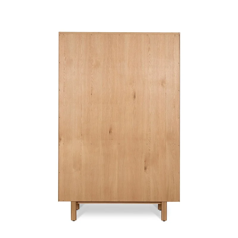 Vitrine 4 portes 2 en verre et 2 en bois