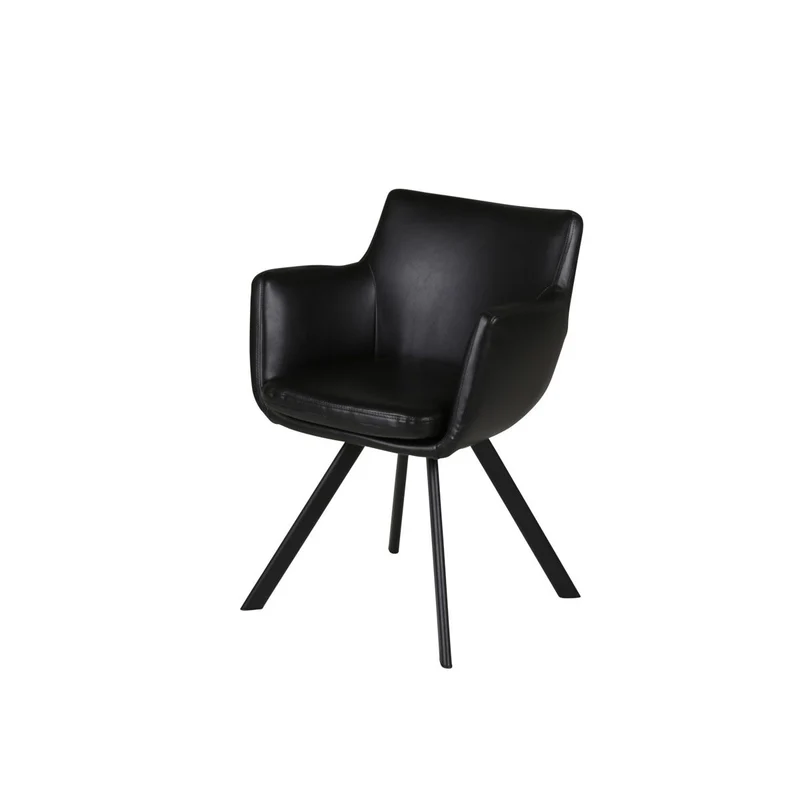 Fauteuil PU noir