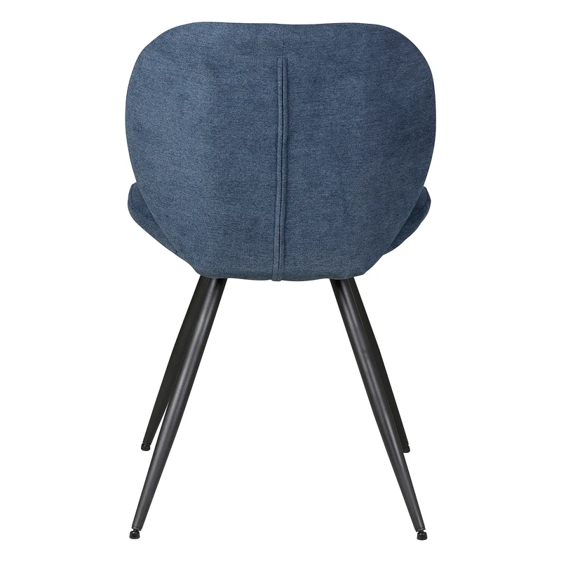 Chaise repas tissu bleu foncé