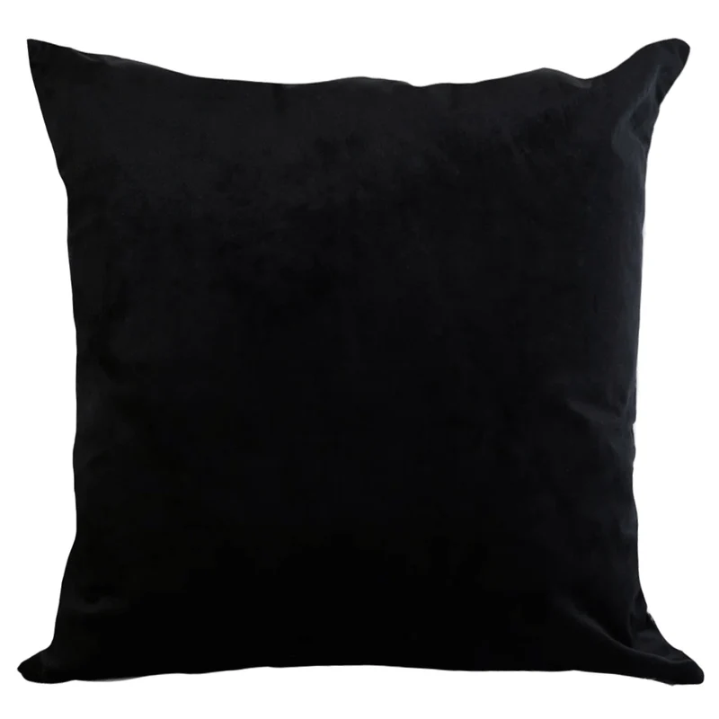 Coussin 18 x 18 po en velours imprimé d'oiseaux colorés - Panama