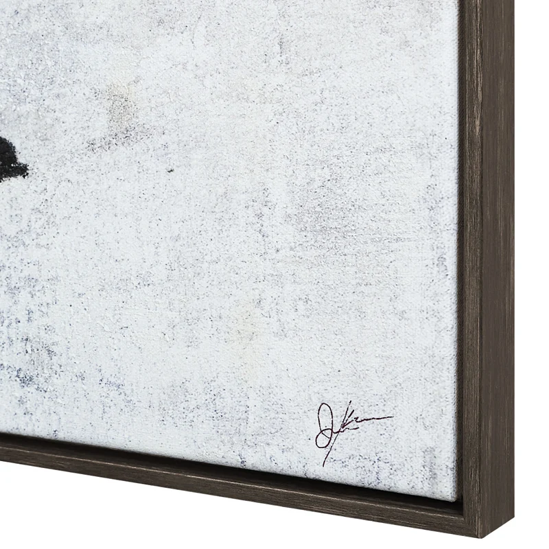 Toile 55 x 30 po avec un cadre gris - Paz