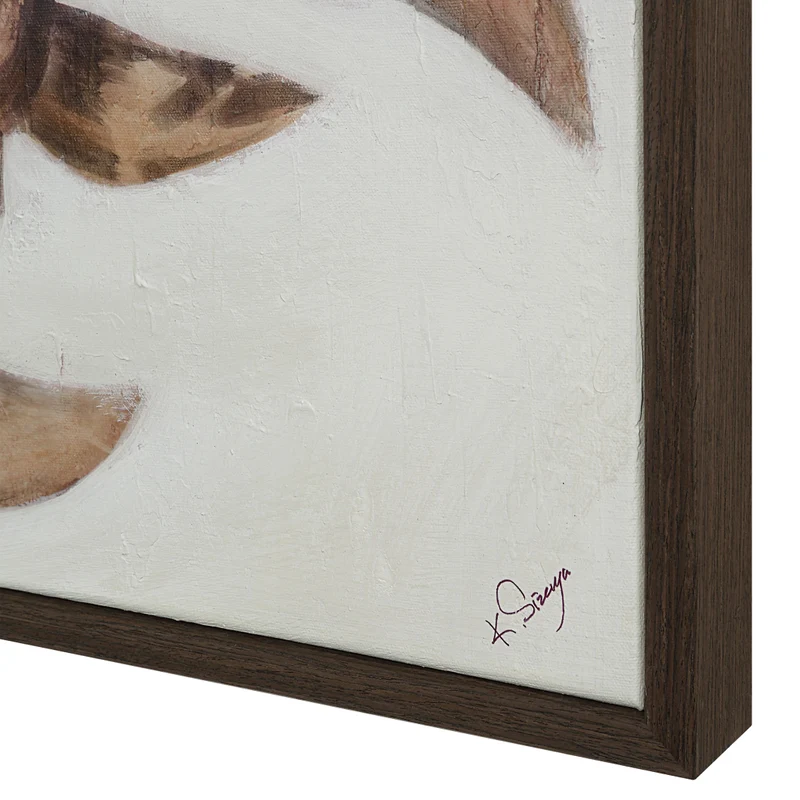Toile 50 x 40 po avec un cadre brun foncé - Busan