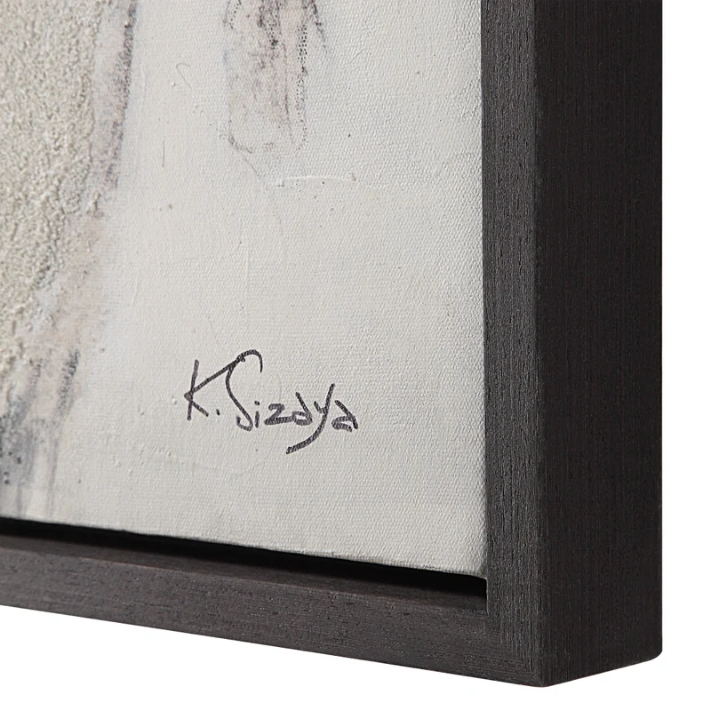 Toile 60 x 30 po avec un cadre gris foncé - Shah
