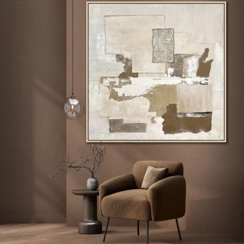 Toile 50 x 50 po avec un cadre en bois - Tactile Echoes