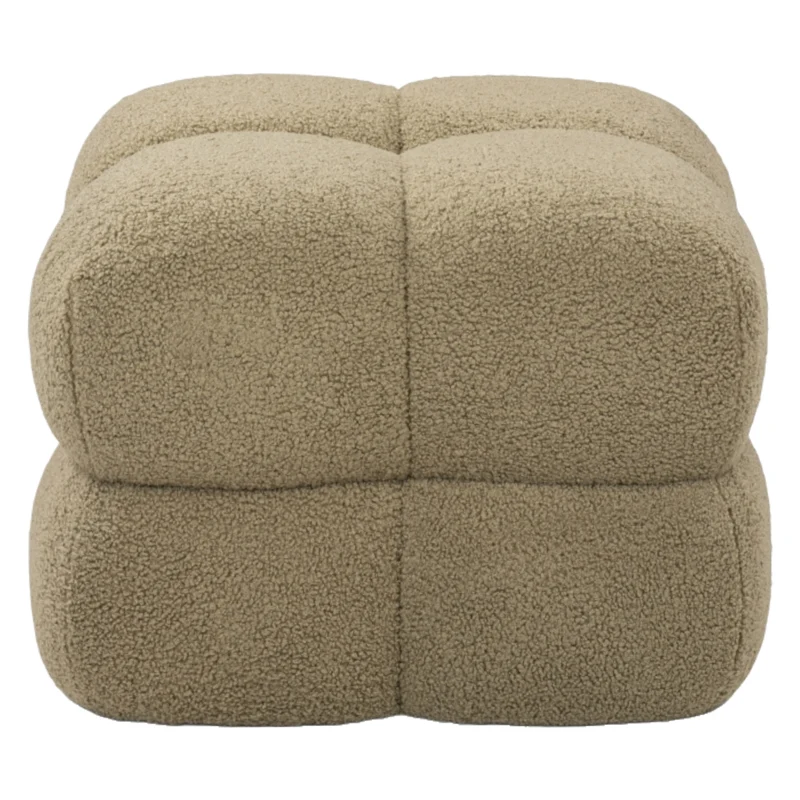 Ottoman en tissu bouclé - Niva