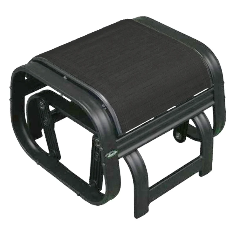 Repose-pieds berçant en tissu avec une structure en aluminium - Kaza