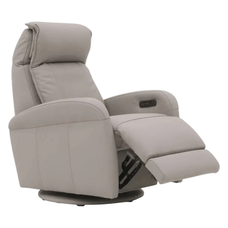 Fauteuil berçant, pivotant et inclinable motorisé en cuir - Florence F-17