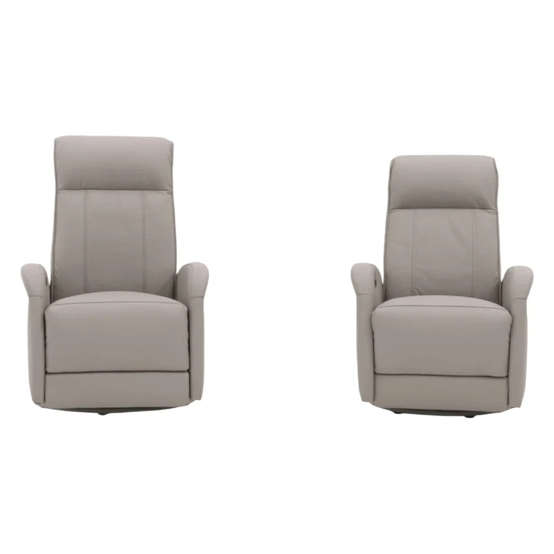 Fauteuil berçant, pivotant et inclinable motorisé en cuir - Florence F-17
