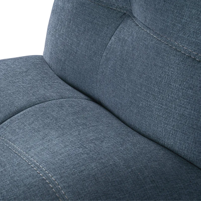 Fauteuil inclinable motorisé en tissu avec support flexible pour téléphone et chargeur sans fil - Burlyton