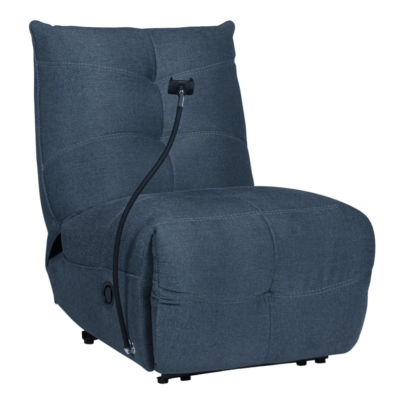 Fauteuil inclinable en tissu avec support flexible pour téléphone - Burlyton