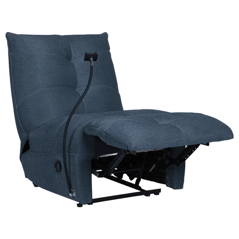 Fauteuil inclinable en tissu avec support flexible pour téléphone - Burlyton