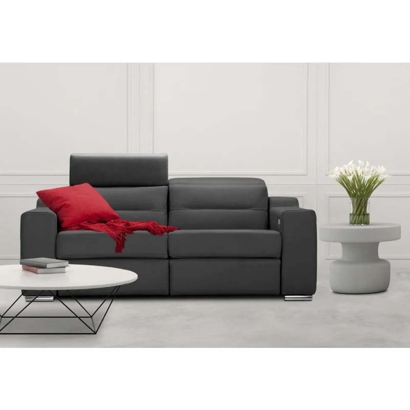 Sofa condo inclinable motorisé en cuir - Portofino