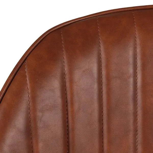 Fauteuil PU marron