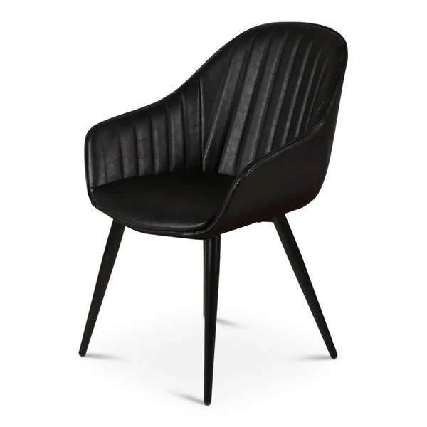 Fauteuil PU noir