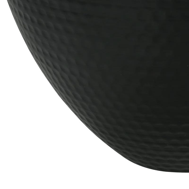 Lampe de table en métal noir texturé 26 po - I 9615