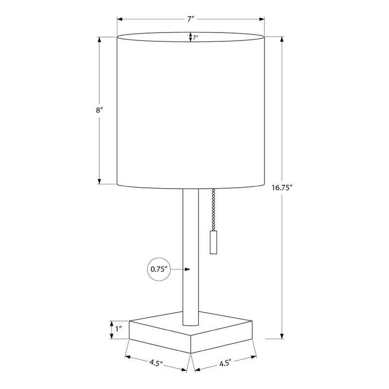 Ensemble de 2 lampes de table en métal avec port USB intégré 17 po - I 9649-9650