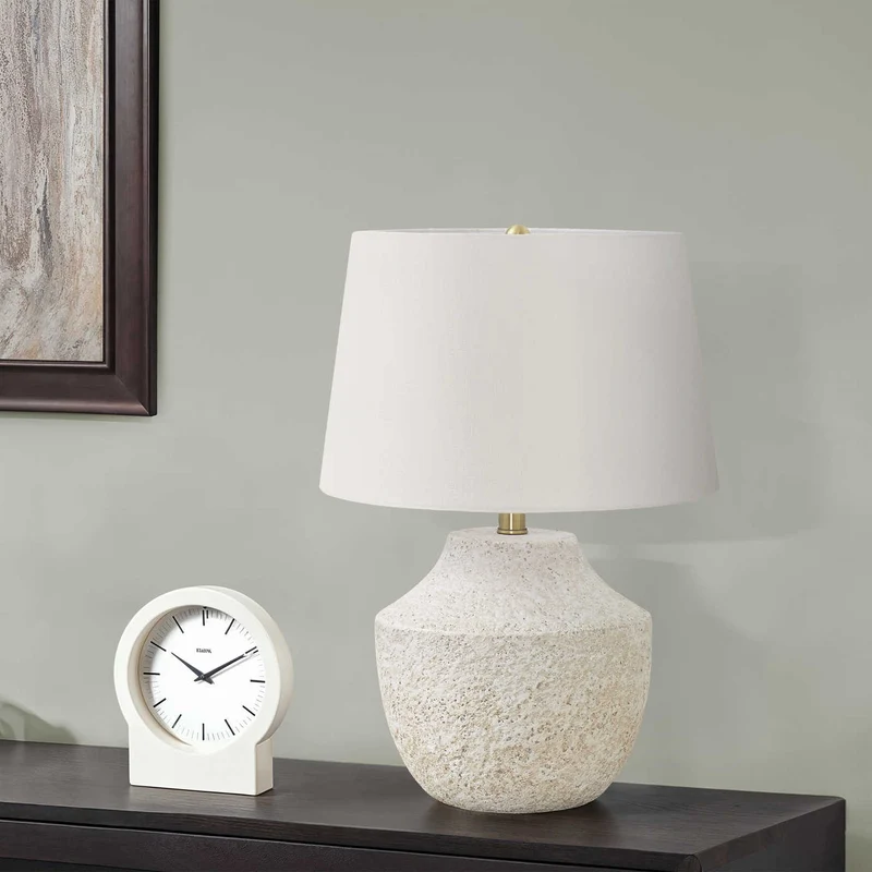 Lampe de table en béton texturé 20 po - I 9729-9730
