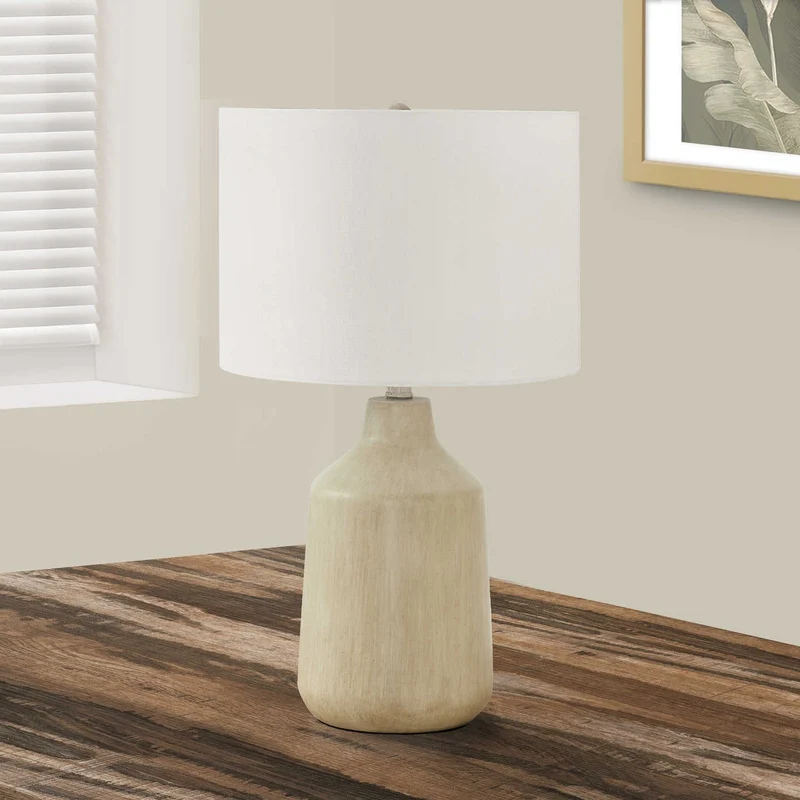 Lampe de table en béton lisse 24 po - I 9701-9702-9703