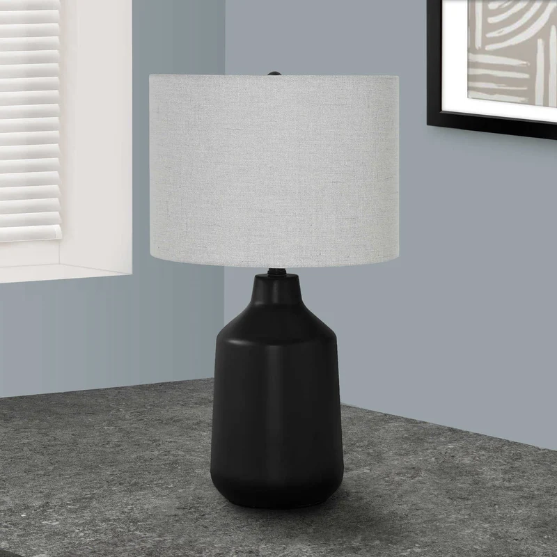 Lampe de table en béton lisse 24 po - I 9701-9702-9703