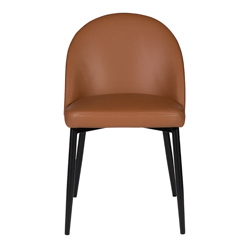 Chaise de salle à manger rembourrée en cuir - Emma