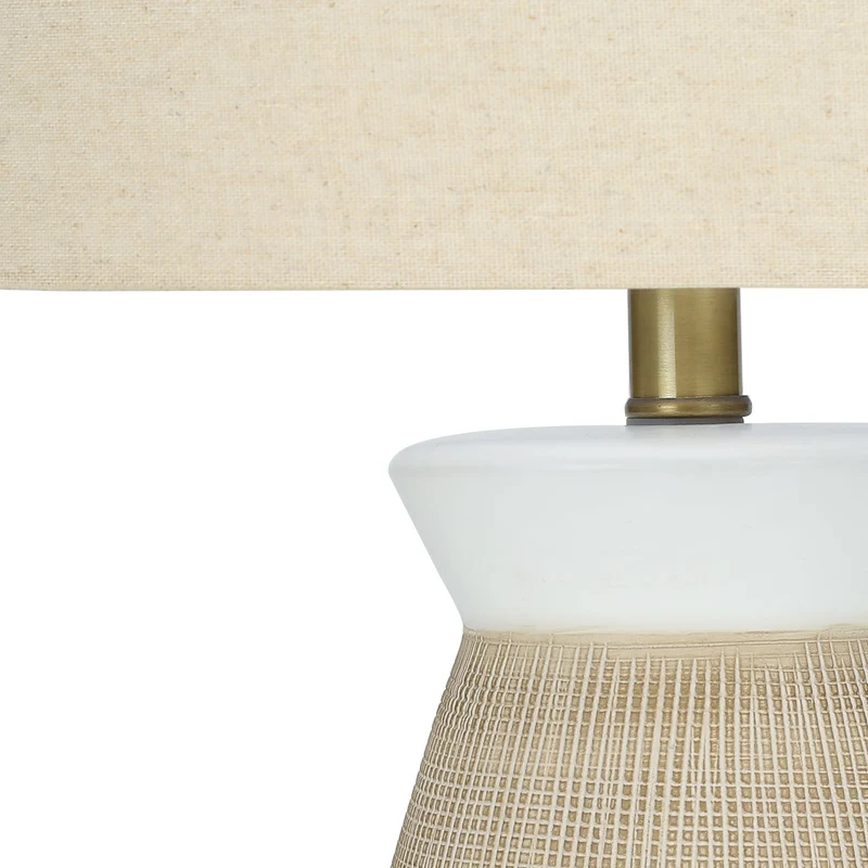 Lampe de table en céramique texturée 27 po - I 9724-9725